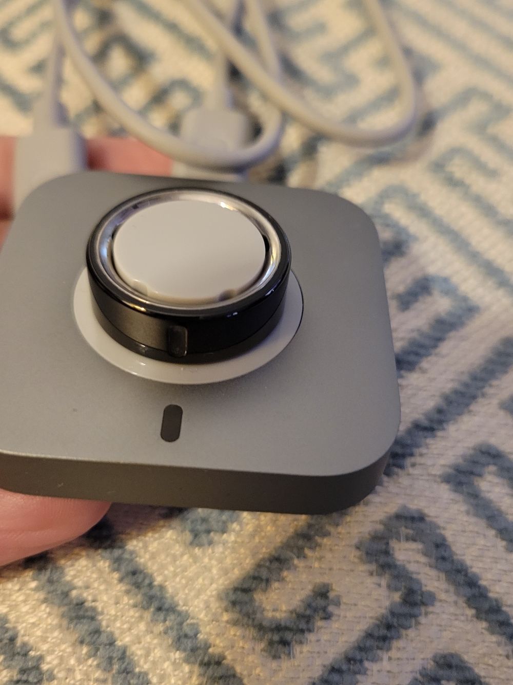 Oura Ring Charger Dock in Gray and White